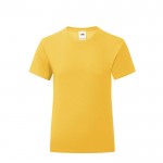 T-shirt para criança algodão 150 g/m2 cor amarelo