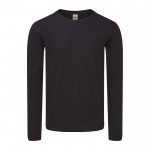 T-shirt algodão penteado 150 g/ m2 cor preto