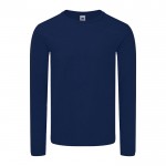 T-shirt algodão penteado 150 g/ m2 cor azul-marinho