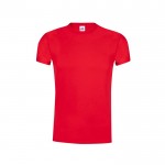 T-shirt de algodão em várias cores 145 g/m2 Fruit Of The Loom cor vermelho primeira vista