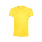 T-shirt de algodão em várias cores 145 g/m2 Fruit Of The Loom cor amarelo primeira vista