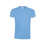 T-shirt de algodão em várias cores 145 g/m2 Fruit Of The Loom cor azul-claro primeira vista
