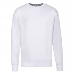 Sweatshirt leve de algodão e poliéster 240 g/m2 Fruit Of The Loom cor branco primeira vista