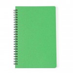 Caderno com capa em cana de trigo cor verde primeira vista