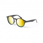 Óculos de sol rPET com lentes espelhadas cor amarelo primeira vista