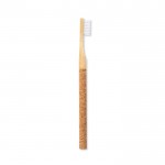 Escova de dentes de cortiça e bambu cor natural quarta vista