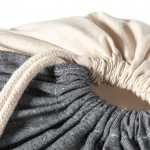 Mochila de cordão de algodão 140 g/m² cor preto terceira vista
