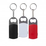 Porta-chaves de metal abre-garrafas, LED/fita métrica de 1 M cor preto terceira vista
