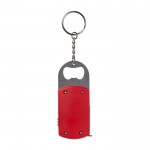 Porta-chaves de metal abre-garrafas, LED/fita métrica de 1 M cor vermelho primeira vista
