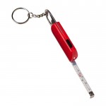 Porta-chaves de metal abre-garrafas, LED/fita métrica de 1 M cor vermelho quarta vista