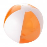 Bola de praia a duas cores cor cor-de-laranja