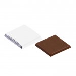 Minichocolates de chocolate de leite, embalagem prateada 5 g cor branco segunda vista