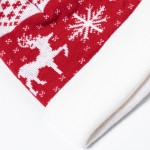 Gorro de poliéster, original design Natal, pompom vermelho terceira vista