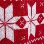 Cachecol, poliéster acrílico, design Natal vermelho/branco terceira vista