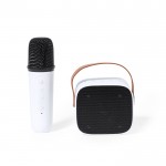 Conjunto de karaoke, colunas 5 W/microfone ligação Bluetooth cor branco primeira vista