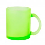 Caneca de vidro em várias cores para sublimação 350ml cor verde-claro primeira vista