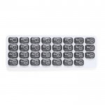 Porta-comprimidos mensal, forma de teclado de computador 31 divisórias cor cinzento primeira vista