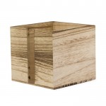 Porta-guardanapos de madeira com ranhura lateral para fácil acesso cor madeira terceira vista
