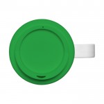 Copo térmico com pega para impressão a 360º cor verde segunda vista