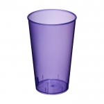 Copos de plástico personalizados com logotipo cor violeta