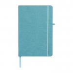 Cadernos de publicidade com bolso interno cor azul claro