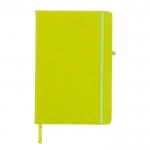 Cadernos de publicidade com bolso interno cor verde lima
