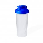 Shaker transparente com tampa de rosca colorida e filtro 800ml cor azul primeira vista