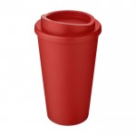 Copo de café para levar de plástico cor vermelho