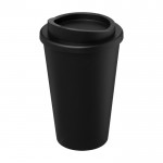 Copo de café para levar de plástico cor preto
