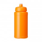 Garrafa desportiva publicitária alta gama cor cor-de-laranja segunda vista frontal
