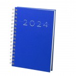 Agenda personalizada com argolas azul