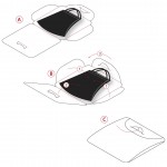 Porta-máscaras personalizável fácil de dobrar e usar