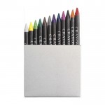 12 lápis de cera coloridos em caixa de cartão cor multicolor primeira vista