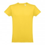 T-shirts personalizáveis em 100% algodão cor amarelo primeira vista