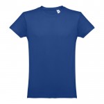 T-shirts personalizáveis em 100% algodão cor azul real primeira vista
