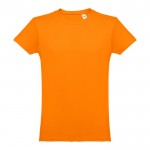 T-shirts personalizáveis em 100% algodão cor cor-de-laranja primeira vista