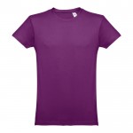 T-shirts personalizáveis em 100% algodão cor violeta primeira vista