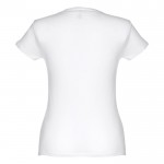 T-shirt de senhora para imprimir o logotipo cor branco segunda vista