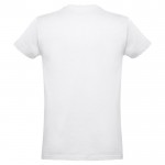 T-shirt em algodão para brindes corporativos cor branco segunda vista