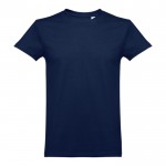 T-shirt em algodão para brindes corporativos cor azul primeira vista