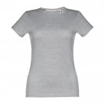 T-shirt de mulher personalizável com a marca cor cinzento primeira vista