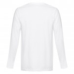 Camisola de manga comprida para personalizar cor branco segunda vista