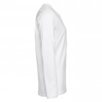 Camisola de manga comprida para personalizar cor branco terceira vista
