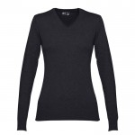Sweatshirt com decote em V de 220 g/m2 cor preto