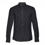 Camisa elegante para vestuário corporativo cor preto primeira vista