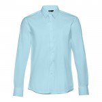 Camisa elegante para vestuário corporativo cor azul-claro primeira vista