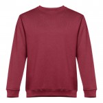 Sweatshirt básica personalizável com a marca cor bordeaux primeira vista