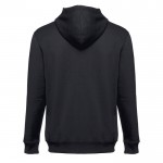 Sweatshirt desportiva para colocar a marca cor preto segunda vista