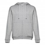 Sweatshirt desportiva para colocar a marca cor cinzento sexta vista