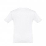 T-shirt de tamanho infantil para oferecer cor branco segunda vista